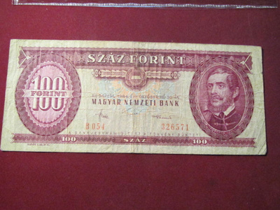 100 forint 1984 Unkari-Hungary