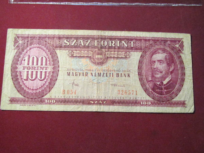 100 forint 1984 Unkari-Hungary