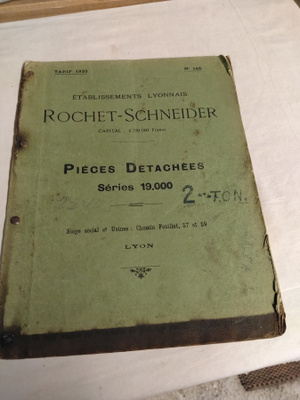 rochet-schneider 1923 manuaali