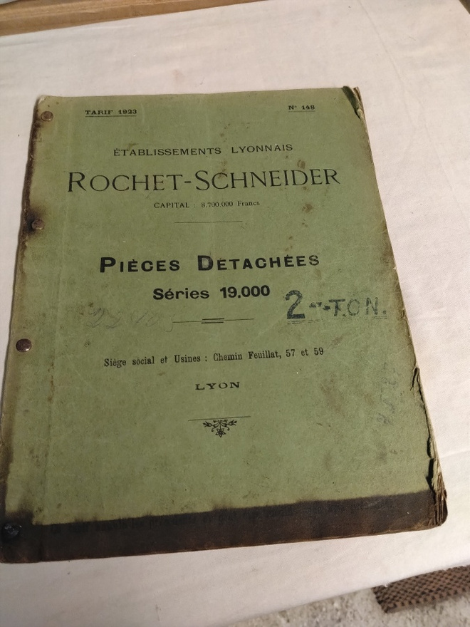 rochet-schneider 1923 manuaali