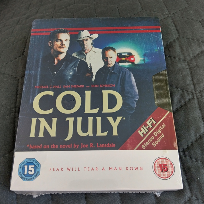 Cold in July steelbook Blu-ray **muoveissa**