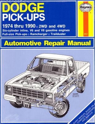 Korjausopas - Dodge Pick-ups 1974-90 2WD & 4WD 1974-90.