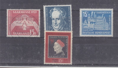 Saksa Saar 1959 vuoden merkit,