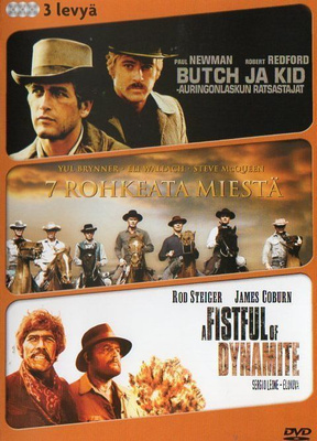 Butch ja Kid + 7 Rohkeata Miestä + A Fistful of .... (3 DVD)