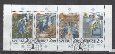 Ruotsi 1986 Stokholmia blokki.