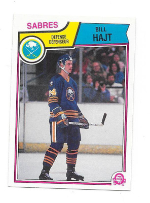 1983-84 OPC #64 Bill Hajt Buffalo Sabres
