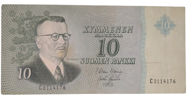 10 Markkaa 1963 ilman Litt C2114176