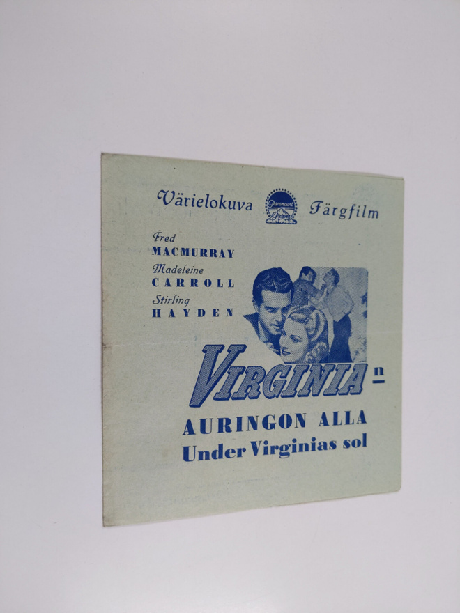 Virginian auringon alla - Under Virginias sol ; elokuvama...