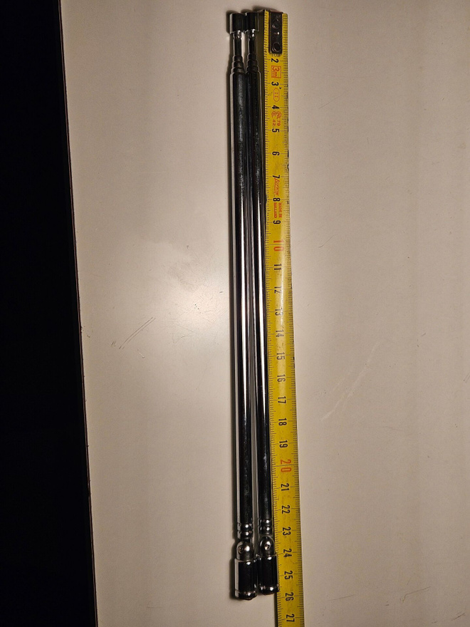 Teleskooppiantenni, 2 kpl