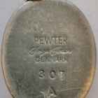 VANHA kaulakoru Riipus Posliinia Pewter Jorgen Jensen Tanska - pikkukuva 2