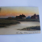 Suffolk, Walberswick, maisema iltaruskossa, p. 1904  Suomeen - pikkukuva 1