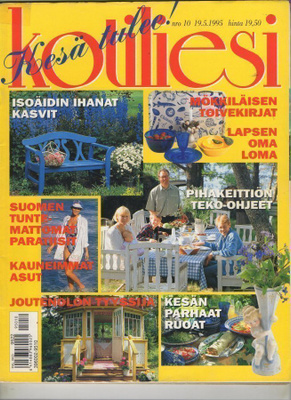 Kotiliesi n:o 10 1995 Riitta. Katharine. Helena. Riitta.