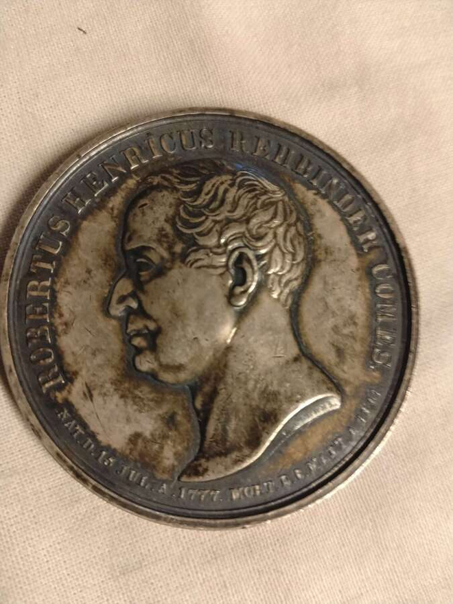 robert henrik reinbinder mitalli 1777-1841 hopeaa