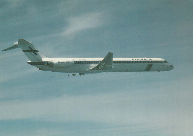 LENTOKONEKORTTI - DC-9-82 - FINNAIR - 2