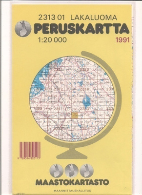 Peruskartta 1:20 000 Lakaluoma