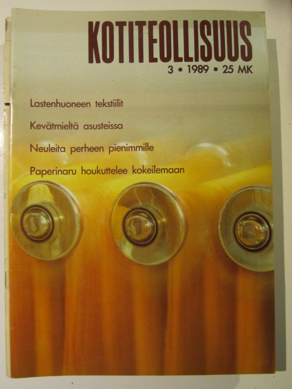Kotiteollisuus lehti • N:ro 3/1989