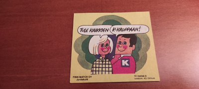 K kauppa tulitikku etiketti