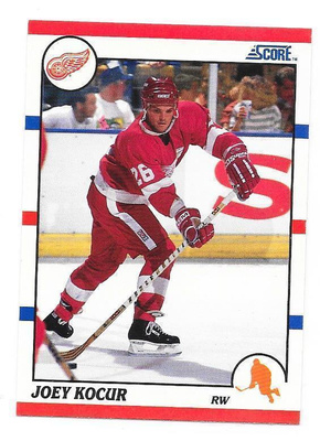 1990-91 Score #201 Joe Kocur Detroit Red Wings gooni RC