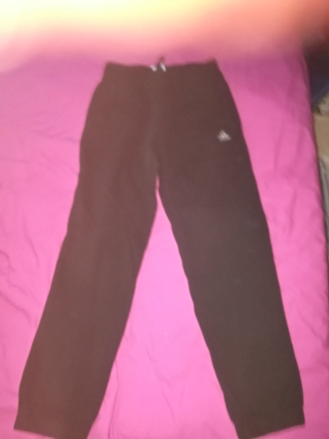 Adidas - kollarihousut 160 cm S mustat