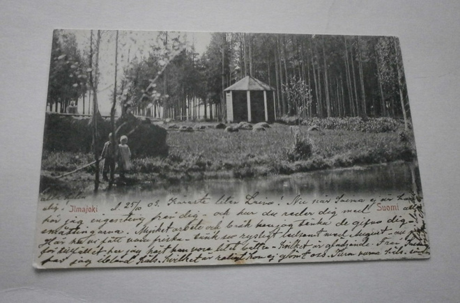 Ilmajoki, lapset ja kuhilaita pellolla, mv pk, p. 1903