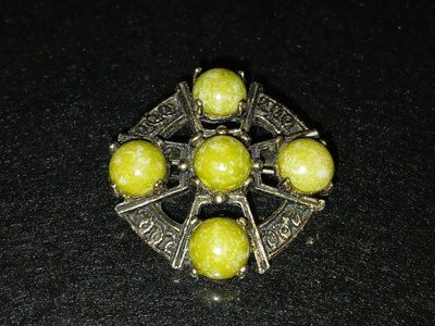 Vintage Miracle Celtic solki , rintakoru akaatti kivi