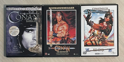CONAN Trilogia (1982-1985) Arnold Schwarzenegger (3DVD)