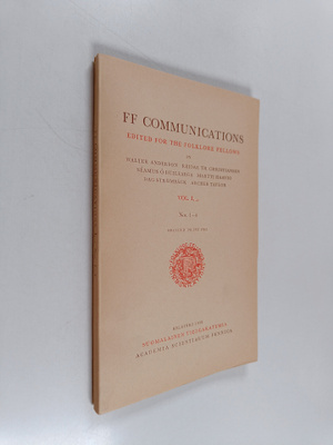 Antti Aarne ym. : FF Communications Vol. I1-4, Nos. 1-4 :...