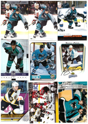 9 x MARKO STURM Sharks, Bruins