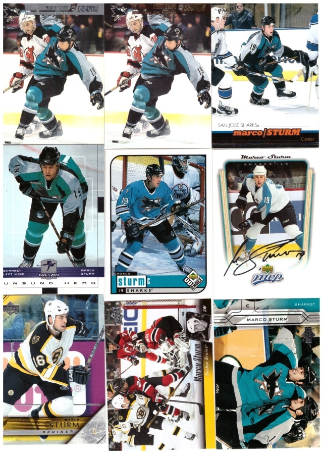9 x MARKO STURM Sharks, Bruins