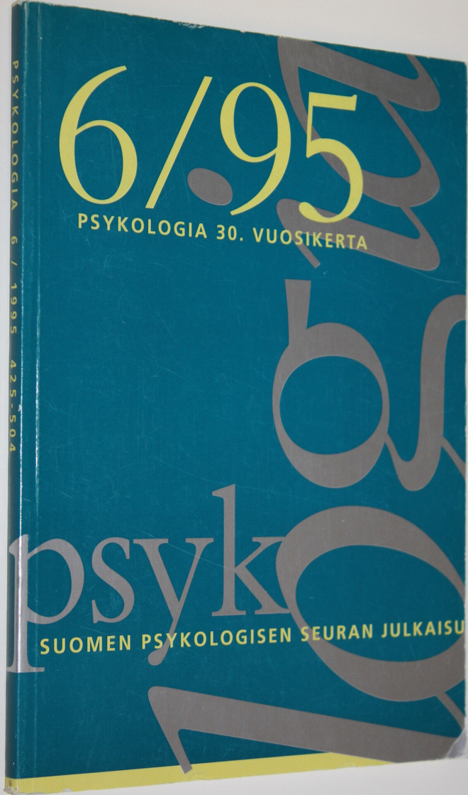 Psykologia 6/1995 : tiedepoliittinen aikakauslehti