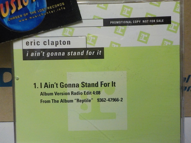 ERIC CLAPTON - I AINT GONNA STAND FOR IT PROMO CDS