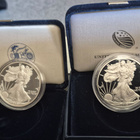 2x 999  oz proof usa silver dollar - pikkukuva 1