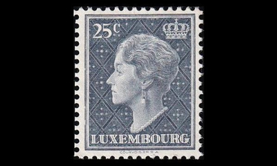 Luxemburg 445 ** Käyttösarja Charlotte 25 C (1948)