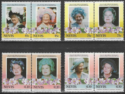 (S0037) NEVIS, 1985 (85th Birthday of Queen Mother). MNH**