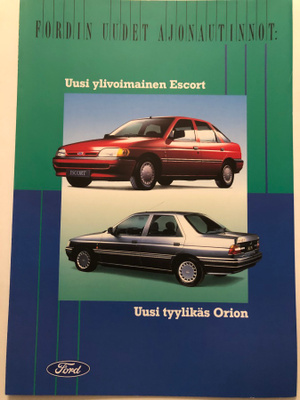 Myyntiesite - Ford Escort/Orion - 1990