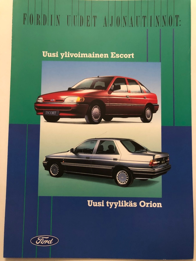 Myyntiesite - Ford Escort/Orion - 1990
