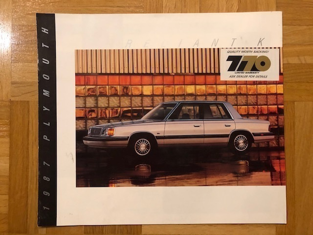 Esite Plymouth Reliant K 1987