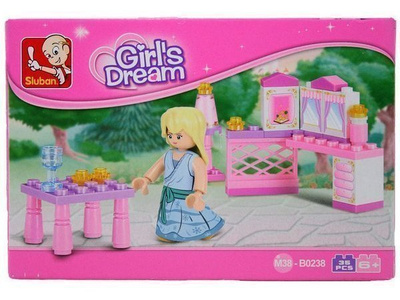 Sluban Girl's Dream Prinsessa, 35 palikkaa, 1 hahmo *UUSI*