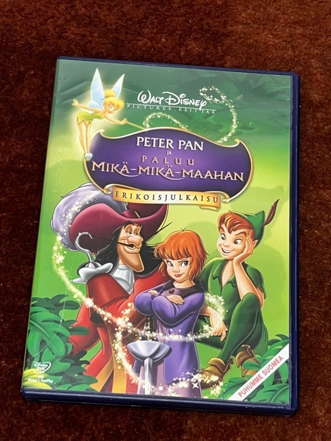 PETER PAN JA PALUU MIKÄ-MIKÄ-MAAHAN - DVD - DISNEY