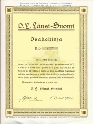 OKK 1951 Länsi-Suomi Oy, Rauma