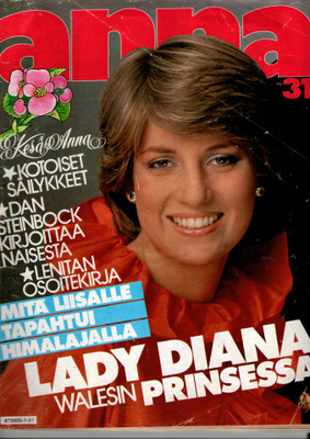 Anna n:o 31 1981 Diana. Miss Universum. Tarmo.Sirkka. Merja.