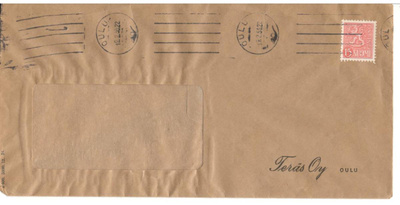 Oulu,  v. 1955  firmakuori kotiseutukeräilijälle