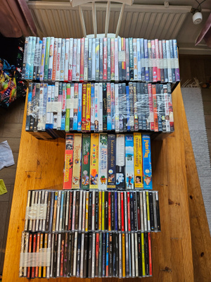 Dvd cd vhs kaikki kerralla sekalaista