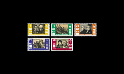 DDR 988-92 ** Isänmaallisen sodan 150. vuosipäivä (1963)