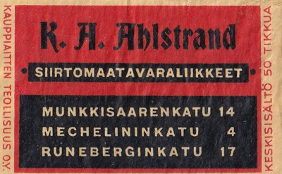 Helsinki, K. A. Ahlstrand b517