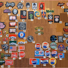 279 erilaisia kangasmerkkiä; Rock, Punk, Sport, Auto, Biker. - pikkukuva 1