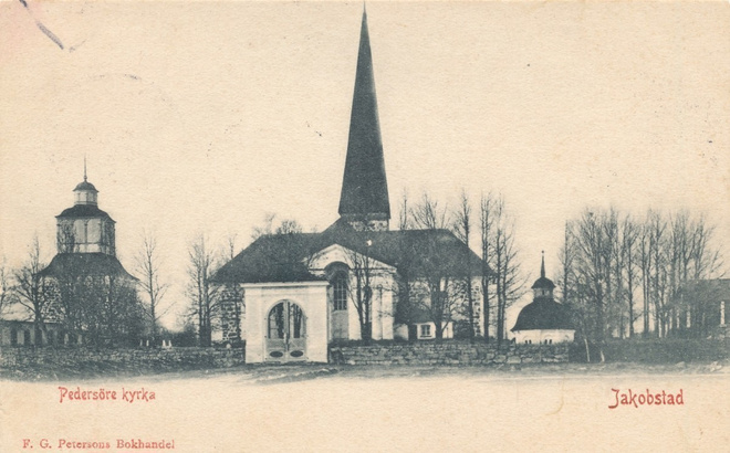 PEDERSÖRE KIRKKO - vanha kortti