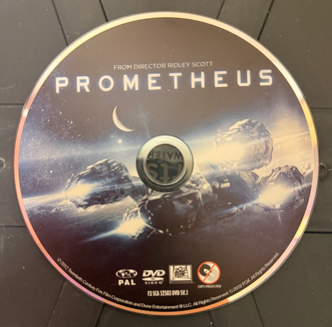 PROMETHEUS (DVD) VAIN PELKKÄ DVD LEVY