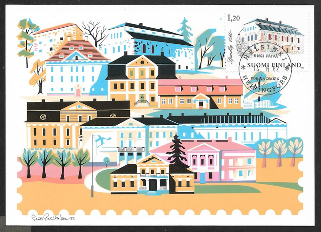 Suomalaisia kartanoita 1982 FDC (LAPE 906)