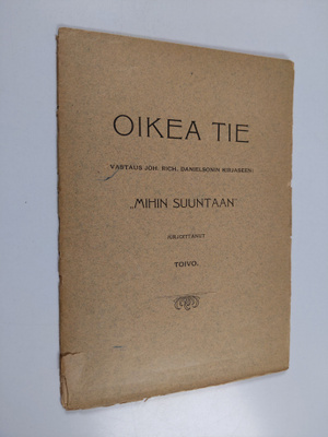 Karl Emil Ferdinand Ignatius : Oikea tie : vastaus Joh. R...